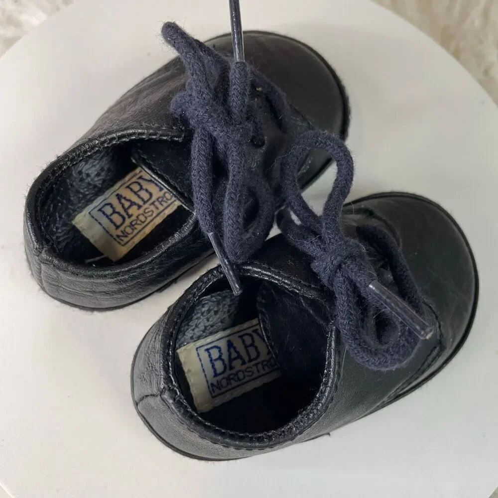 Nordstrom Baby Genuine Leather Oxford Shoes Black – Infant Size 1